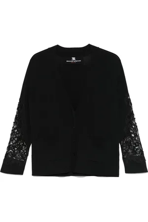 ERMANNO SCERVINO Cardigan med blondepaneler