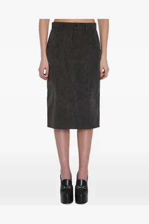 Gucci Midi-nederdel med logo-broderi