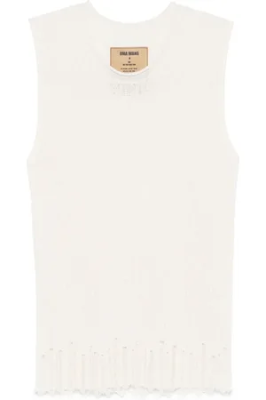 UMA WANG Ribstrikket vest
