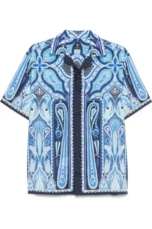 Etro Bowling-skjorte med paisleytryk