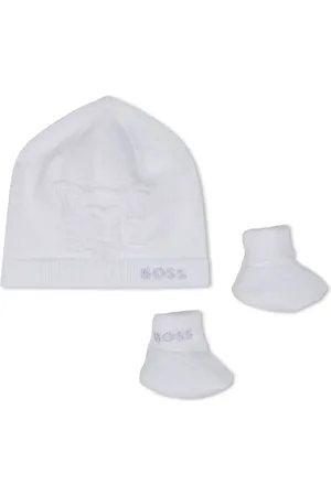 HUGO BOSS Strikket hat med broderet logo