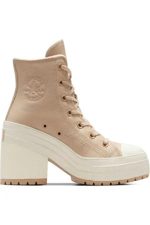 Converse Chuck 70 De Luxe sneakers i læder med plateausål og plateausål