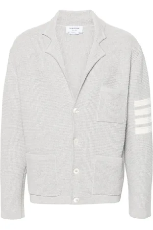 Thom Browne Cardigan med hakrevers og sænket skulder
