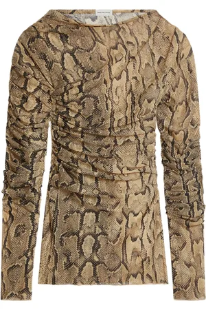 DRIES VAN NOTEN T-shirt med slangetryk