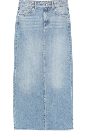 Patrizia Pepe Lang Essential denimnederdel