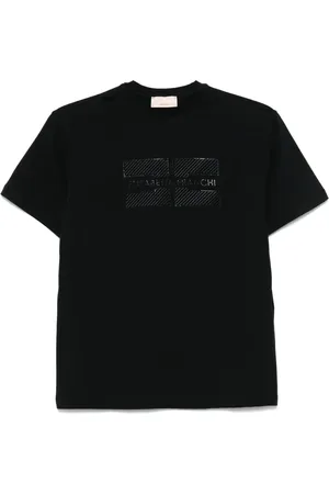 Elisabetta Franchi T-shirt med rhinsten-logo