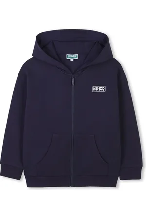 Kenzo Hættetrøje med logotryk og lynlås