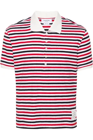 Thom Browne Polo med RWB-stribe
