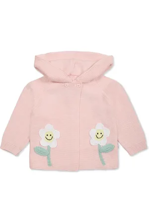 Stella McCartney Strikket hættetrøje med blomstret applikation