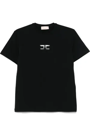 Elisabetta Franchi T-shirt med logo-applikation