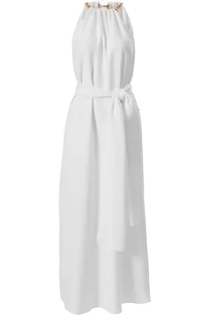 Carolina Herrera Midi kjole med halterneck og kæderem