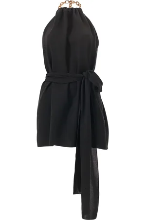 Carolina Herrera Top med halterneck og kæderem