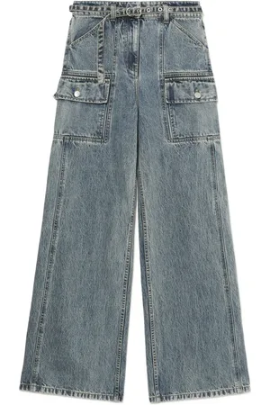 3.1 Phillip Lim Jeans med brede ben og bælte