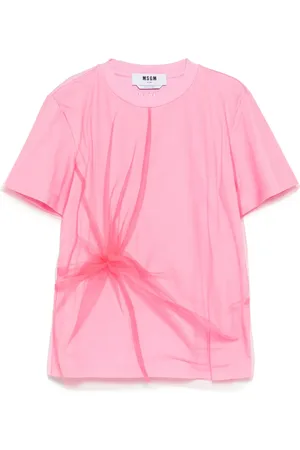 Msgm Top med meshdetaljer