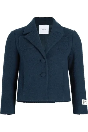 Patou Skræddersyet cropped jakke i tweed