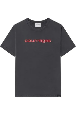 Courrèges T-shirt med logotryk
