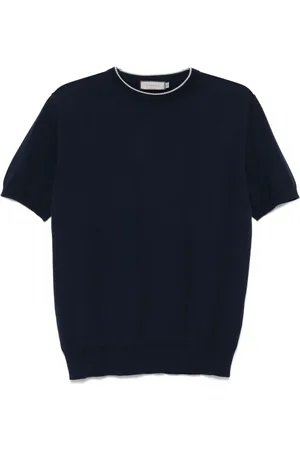 CANALI Finstrikket T-shirt