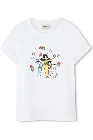 Sonia Rykiel Enfant T-shirt med Family-tryk
