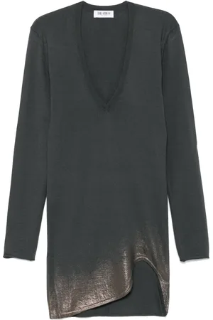 The Attico Kort kjole med lurex-detalje