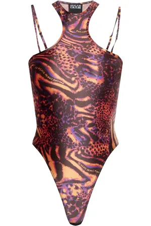VERSACE Bodysuit med dyretryk