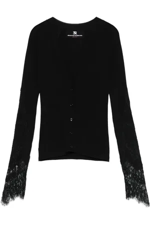 ERMANNO SCERVINO Cardigan med blondepaneler