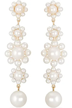 SOPHIE BILLE BRAHE 14kt yellow gold Bellis pearl earrings