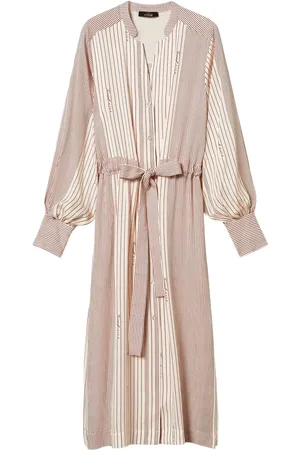 Twin-Set Mellemlang skjortekjole i satin