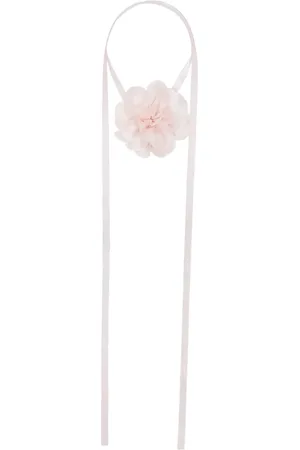 MONNALISA Choker-halskæde med roseapplikation