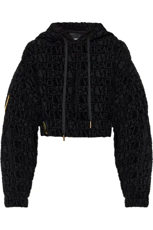 VERSACE Cropped I Love Baroque hættetrøje