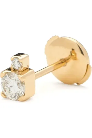 SOPHIE BILLE BRAHE 18kt yellow gold River diamond stud earrings