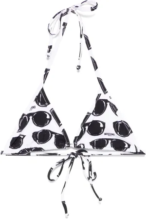 Moschino Bikinitop med solbrilletryk