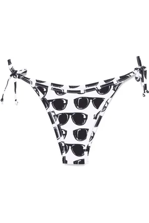 Moschino Bikiniunderdel med solbrilletryk