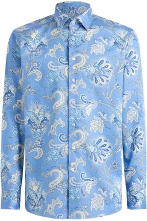 Etro Maxi Flower Paisley skjorte
