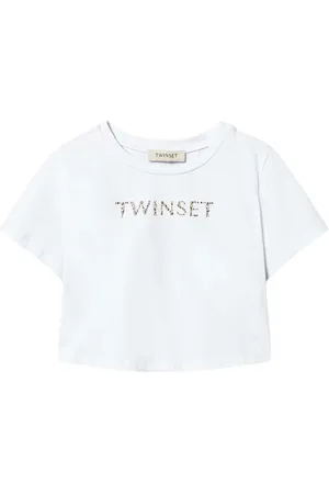 Twin-Set T-shirt med logo-nitte