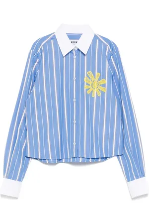 Msgm Skjorte med broderet logo