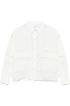 ERMANNO SCERVINO Lang skjorte med blondepanel