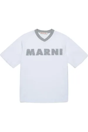Marni T-shirt med logobroderi