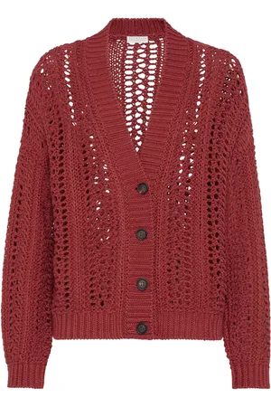 Brunello Cucinelli Hæklet-strikket cardigan