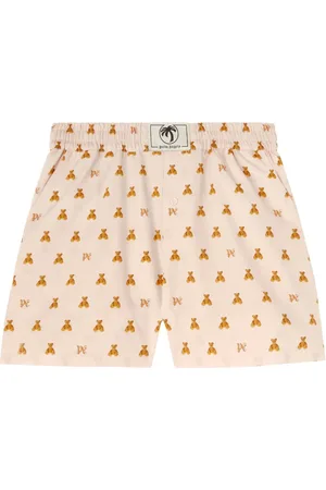 Palm Angels Mini shorts med bamsemonogram