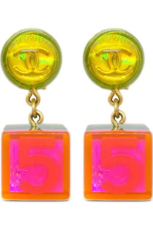 CHANEL 1997 Nº5 Cube øreclips