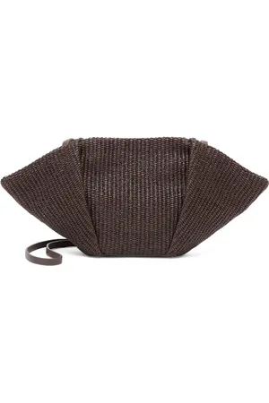 Brunello Cucinelli Clutch i intrecciato-vævet design