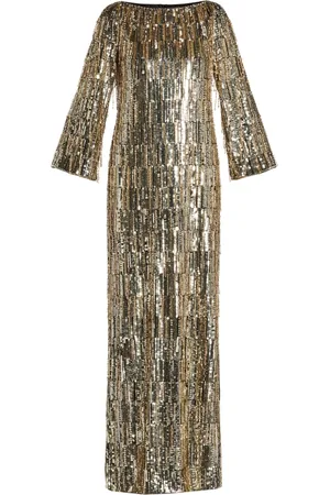 Jenny Packham Lang kjole med pailletter