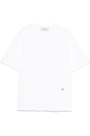 Rohe T-shirt med logobroderi