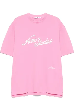 Acne Studios T-shirt med logobroderi