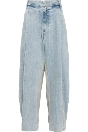 CROQUIS Jeans med lynlås og løbesnor