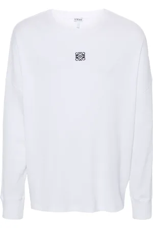Loewe T-shirt med broderet anagram-motiv