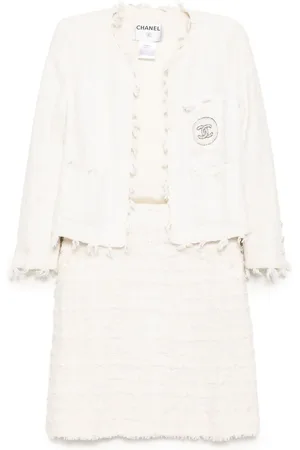 CHANEL Jakkesæt i tweed med nederdel fra 2005