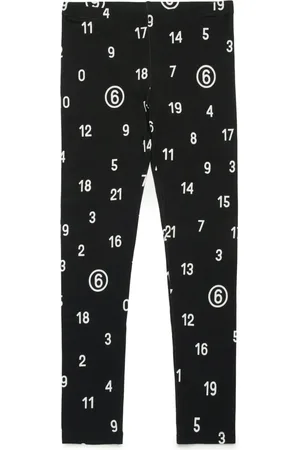 Maison Margiela Leggings med nummertryk