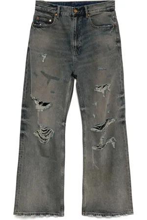 CROQUIS Ribbede jeans med brede ben
