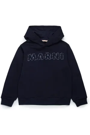Marni Hættetrøje med logo-applikation